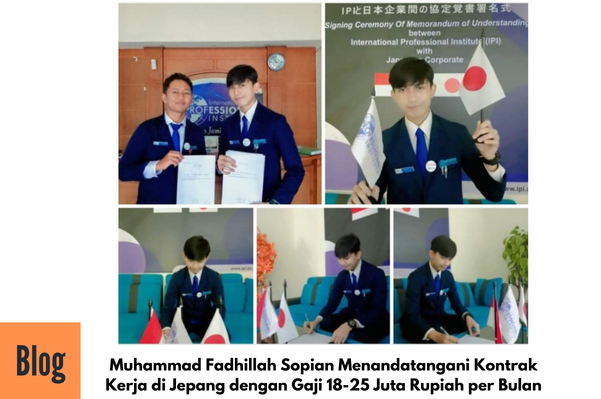 Penandatanganan Kontrak Kerjra Jepang