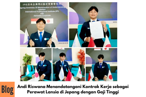Andi Riswana Menandatangani Kontrak Kerja sebagai Perawat Lansia di Jepang dengan Gaji Tinggi