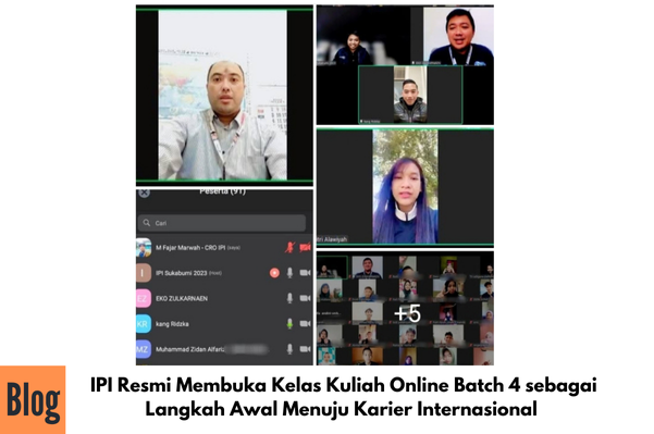 Kegiatan Pembukaan Kuliah Online IPI Batch 4