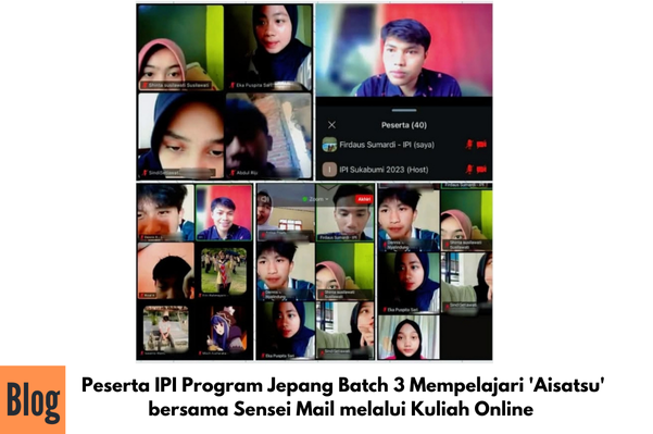 Kegiatan Kuliah Online Latihan Aisatsu Bersama Sensei