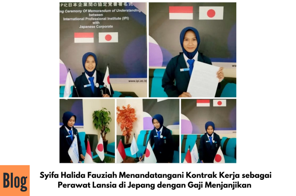 Penandatanganan Kontrak Kerja ke Jepang Sektor Kaigo Syifa