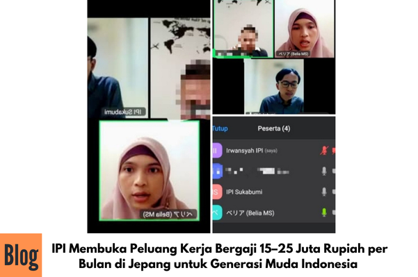 Kegiatan Zoom Meeting Kerjasama IPI dengan Perusahaan Jepang