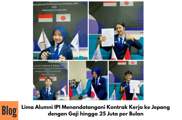 Lima Alumni IPI Menandatangani Kontrak Kerja ke Jepang dengan Gaji hingga 25 Juta per Bulan