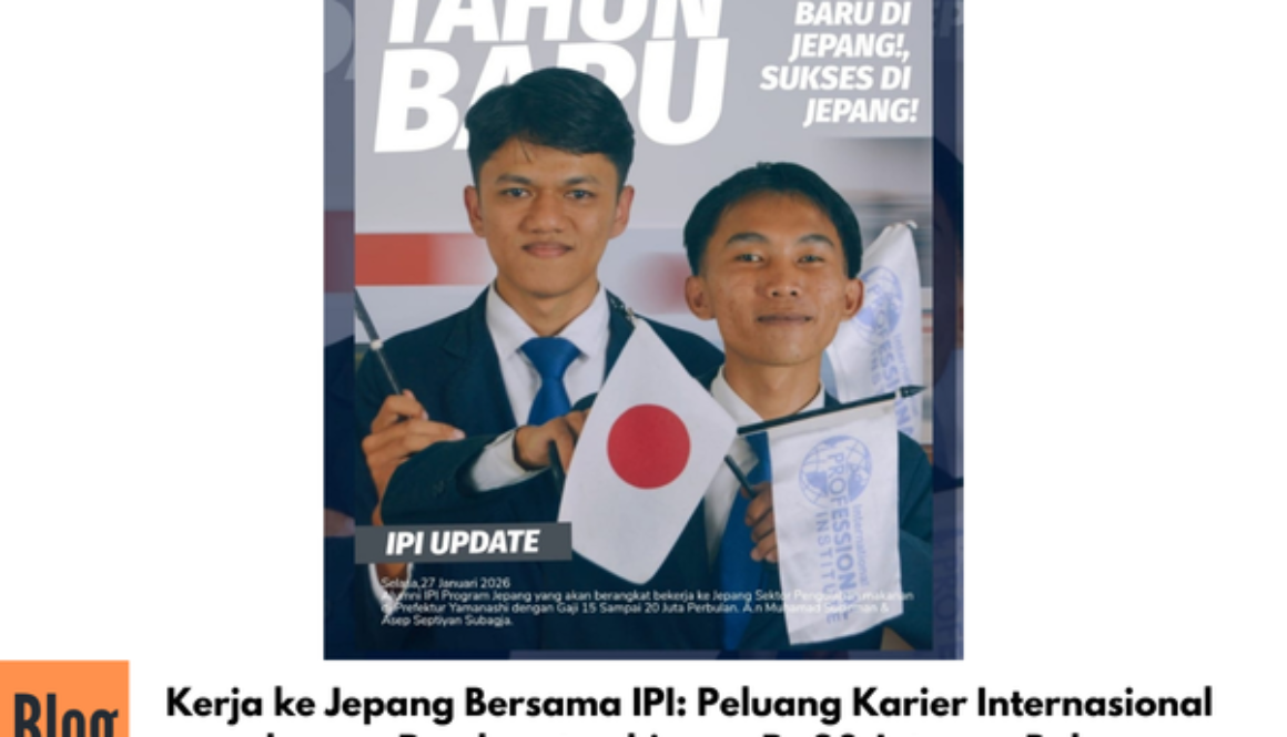 Program Kerja ke Jepang Bersama IPI: Solusi Nyata Investasi Masa Depan Anak dan Karier Global