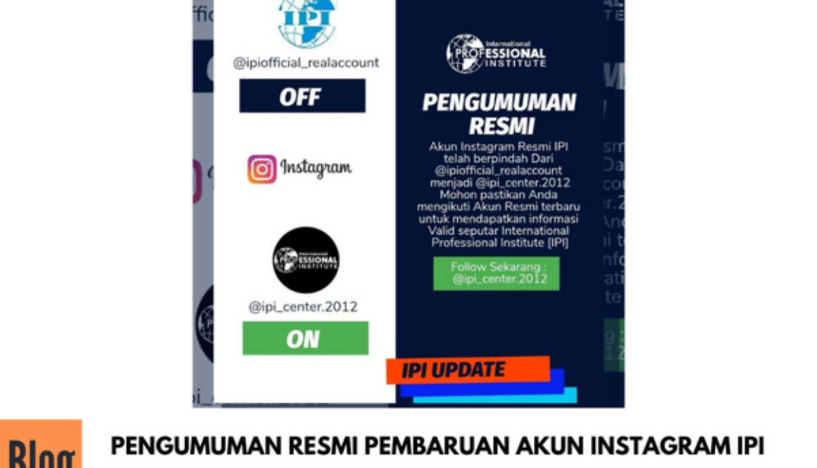 PENGUMUMAN RESMI PEMBARUAN AKUN INSTAGRAM IPI