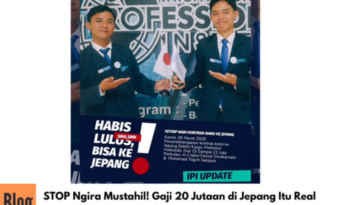 STOP Ngira Mustahil! Gaji 20 Jutaan di Jepang Itu Real