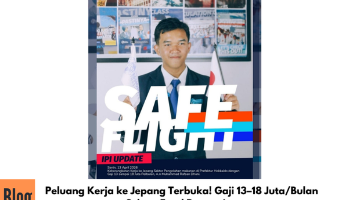 Peluang Kerja ke Jepang Terbuka! Gaji 13–18 Juta/Bulan Sektor Food Processing