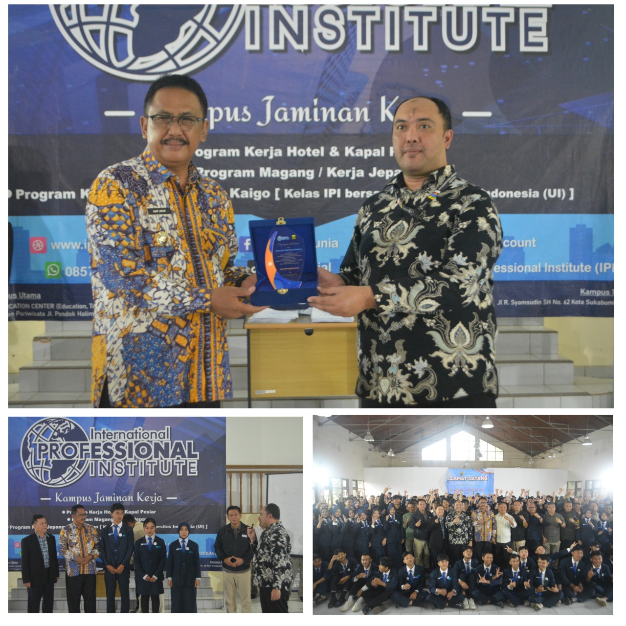 Kunjungan Bupati Sukabumi Mengikuti Acara Pelepasan Keberangkatan Kerja Ke Jepang Mahasiswa International Professional Institute (IPI) 
