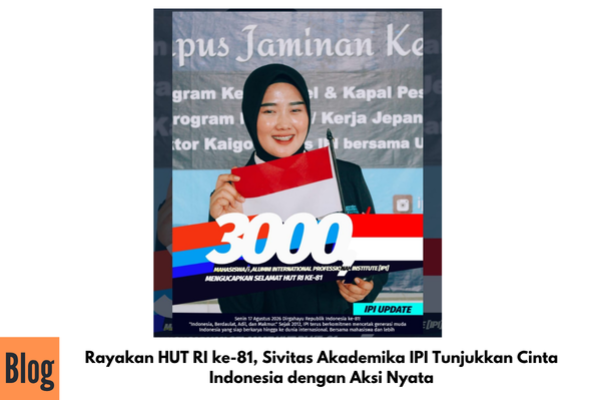 Rayakan HUT RI ke-81, Sivitas Akademika IPI Tunjukkan Cinta Indonesia dengan Aksi Nyata
