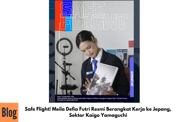 Safe Flight! Meila Defia Futri Resmi Berangkat Kerja ke Jepang, Sektor Kaigo Yamaguchi
