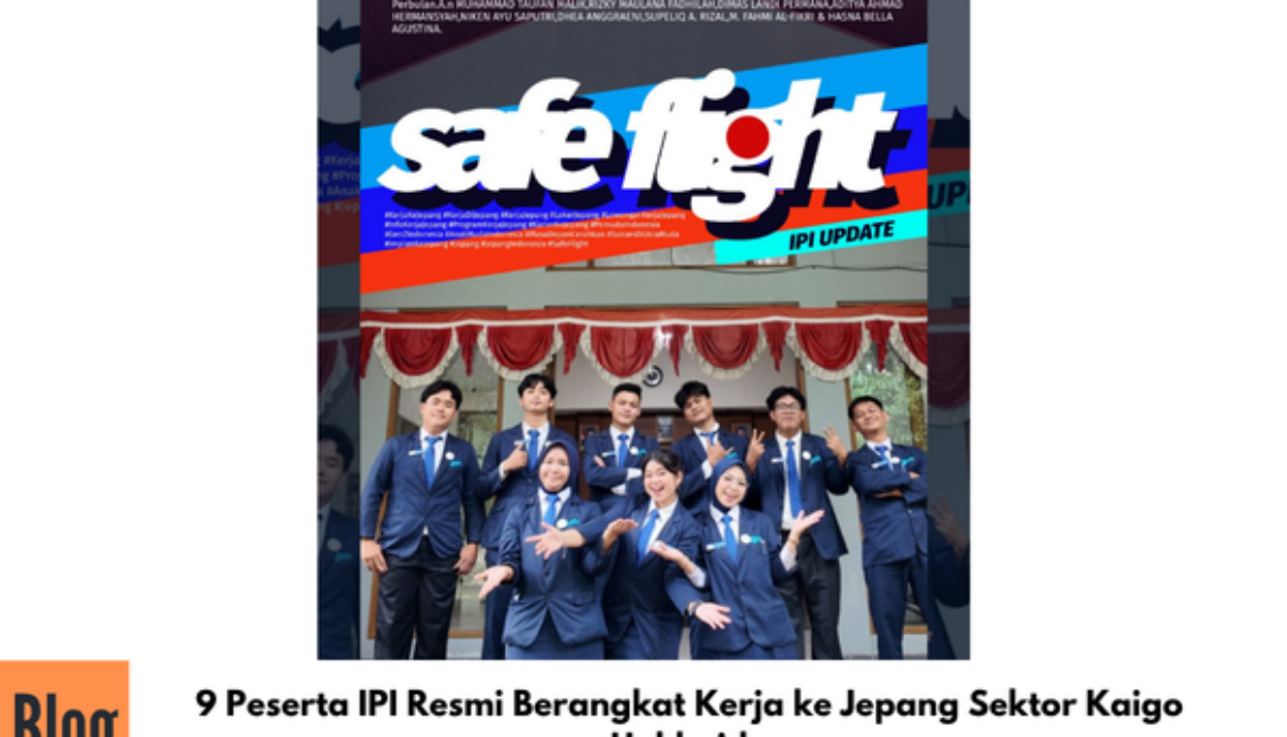 9 Peserta IPI Resmi Berangkat Kerja ke Jepang Sektor Kaigo Hokkaido