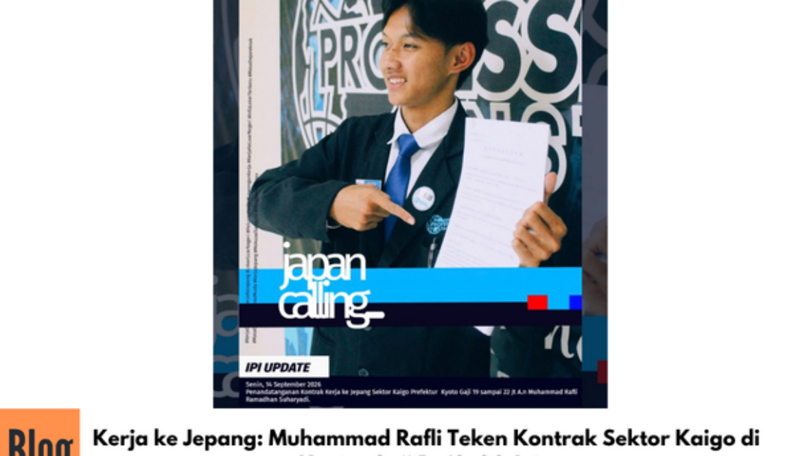Kerja ke Jepang: Muhammad Rafli Teken Kontrak Sektor Kaigo di Kyoto, Gaji Rp19–22 Juta