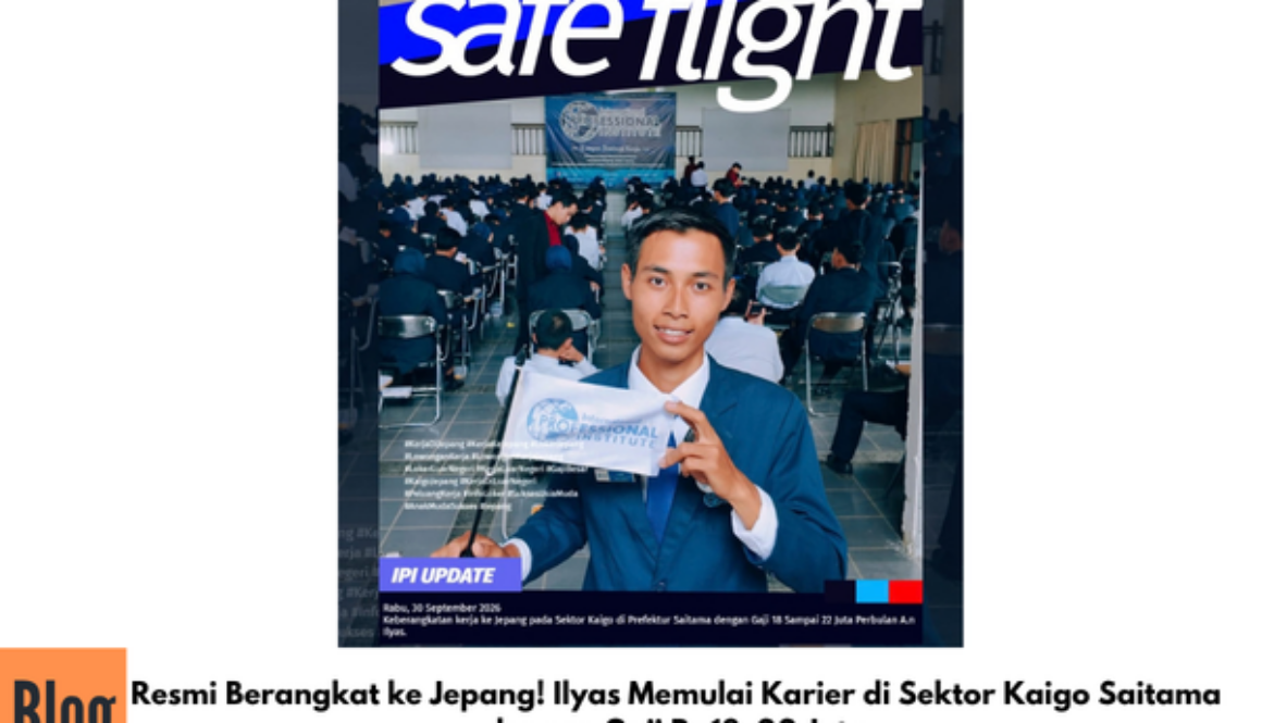 Resmi Berangkat ke Jepang! Ilyas Memulai Karier di Sektor Kaigo Saitama dengan Gaji Rp18–22 Juta