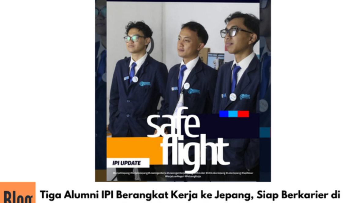 Tiga Alumni IPI Berangkat Kerja ke Jepang, Siap Berkarier di Sektor Restoran Tokushima
