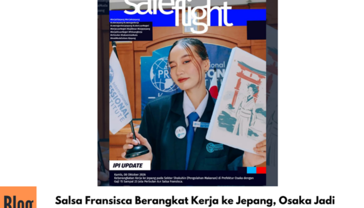 Salsa Fransisca Berangkat Kerja ke Jepang, Osaka Jadi Tujuan Kariernya dengan Gaji hingga Rp23 Juta