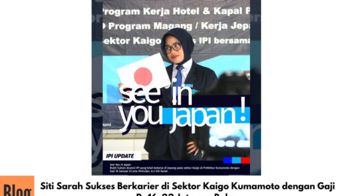 Siti Sarah Sukses Berkarier di Sektor Kaigo Kumamoto dengan Gaji Rp16–22 Juta per Bulan